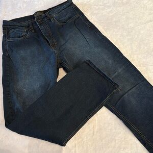 Urban Star Mens Jeans Relaxed Fit 34/30 34 30 dark wash distressed denim